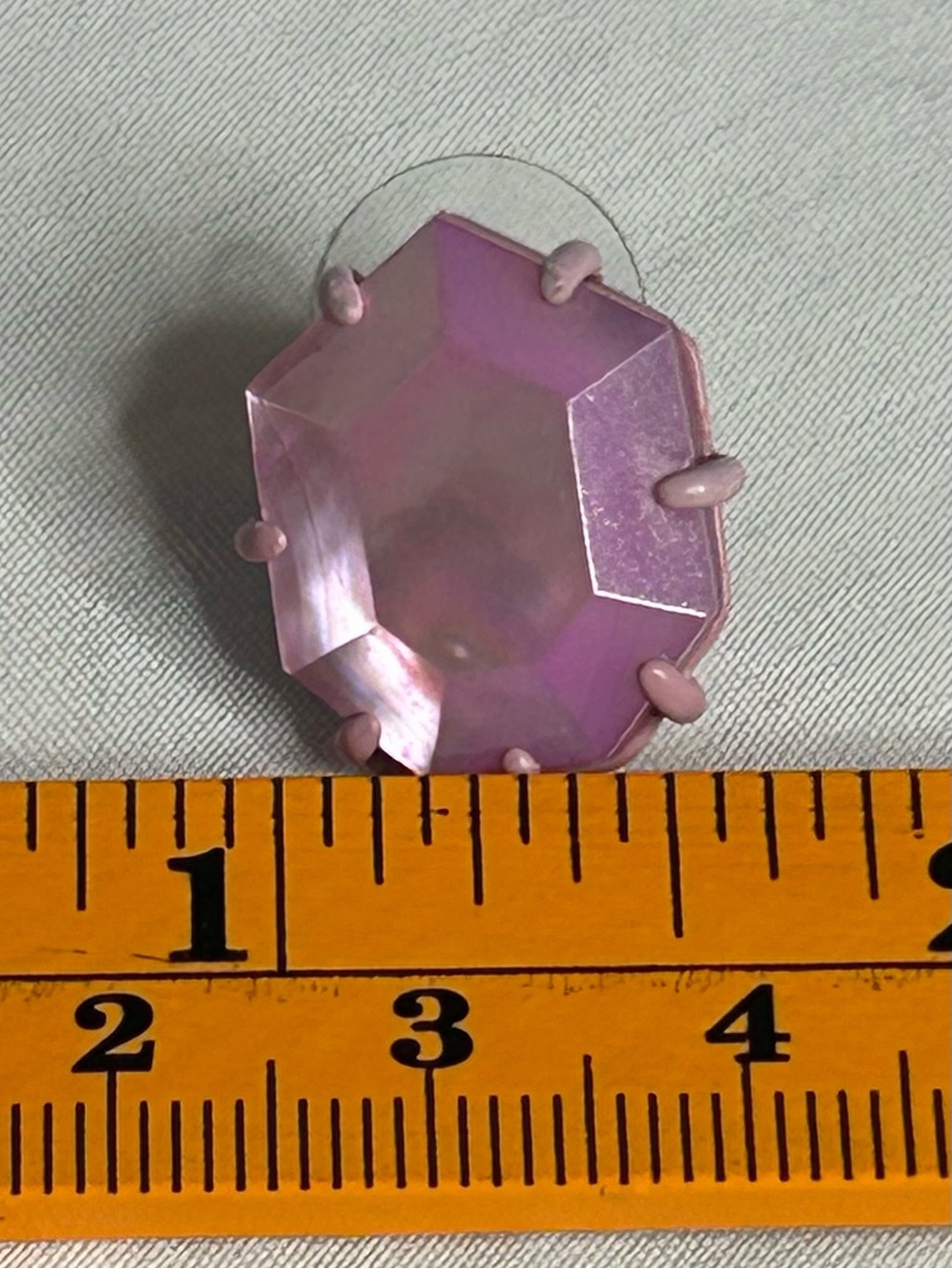 Kendra Scott Morgan Pink Crystal Stud Earrings Lilac Mother of Pearl - Picture 5 of 6